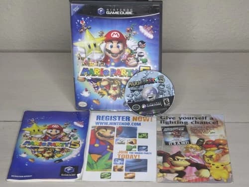 Mario Party 5 (Nintendo GameCube) CIB Complete w/ Inserts Ships Fast