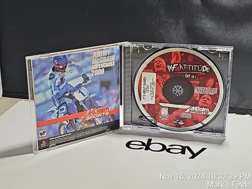 WWF Attitude For Sony PlayStation 1 PS1 Tested CIB Complete