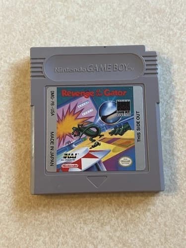Nintendo Game Boy Revenge Of The Gator Authentic Official Tested & Working 1989