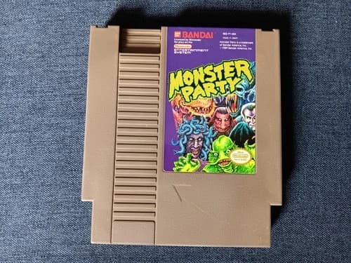 Monster Party (Bandai, 1989) NES Game Cart Only, Tested & Working