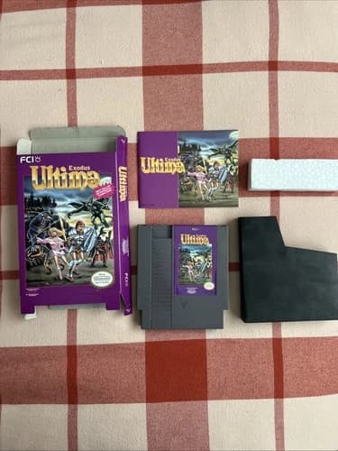 Ultima Exodus (Nintendo) NES Good Condition Good Box, Manual Game