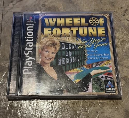 Wheel of Fortune (Sony PlayStation 1, 1998) PS1 - Black Label! Great Condition!