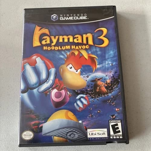 Rayman 3: Hoodlum Havoc (Nintendo GameCube, 2003) Complete With Manual