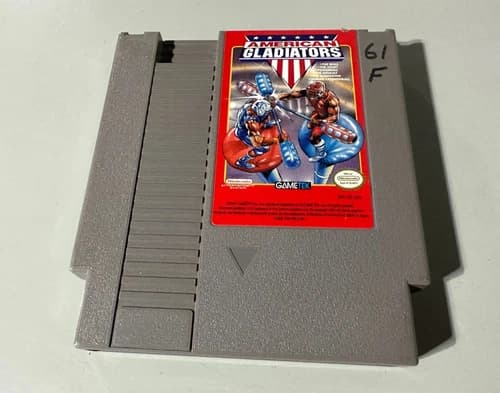American Gladiators Nintendo Entertainment System NES Game Cartridge 1991 Tested