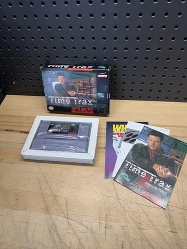 Time Trax (SNES) Super Nintendo CIB Complete Box 1993 Malibu RARE Very Nice