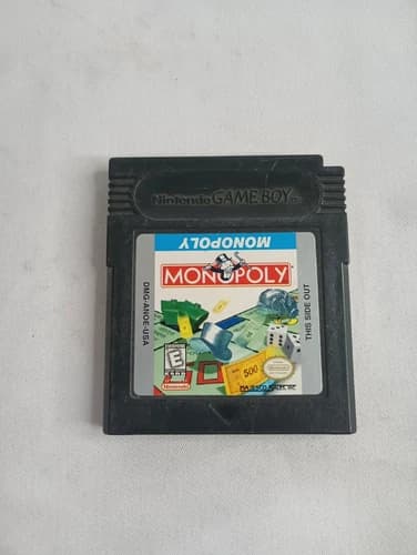 Monopoly Nintendo Game Boy Black Cartridge Color Tested & Working