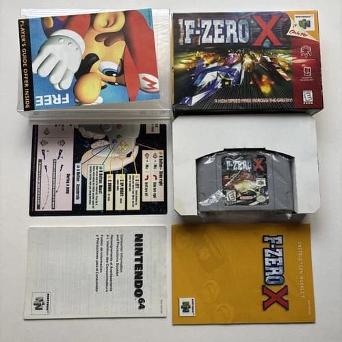 F-Zero X Nintendo 64 N64 Authentic Complete In Box CIB Manual Inserts Game Cart
