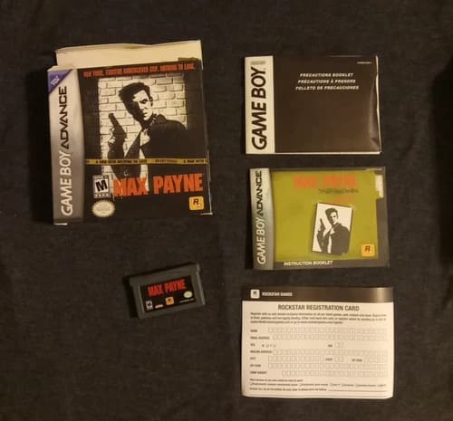 Max Payne Nintendo Game Boy Advance GBA CIB Complete Ships only in US/Free ship
