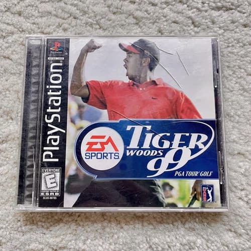 Tiger Woods '99 1999 Playstation 1 PS1 PREOWNED COMPLETE CIB