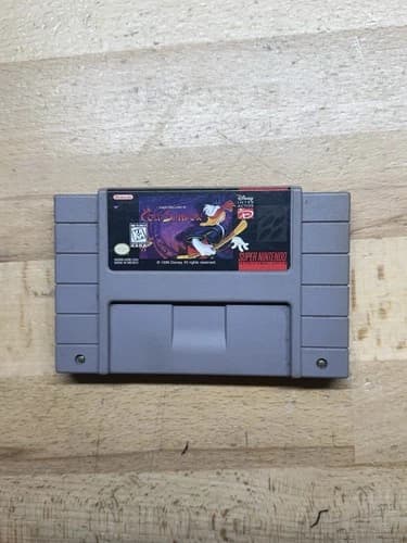 Maui Mallard in Cold Shadow Super Nintendo SNES, 1996 Authentic Cartridge,Works!