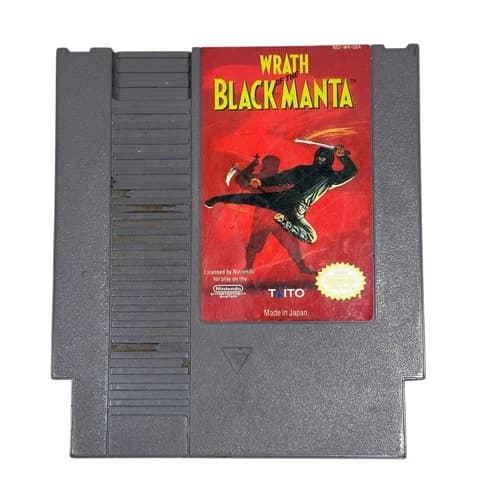 Wrath of the Black Manta (Nintendo NES, 1990) Cartridge Only - Tested