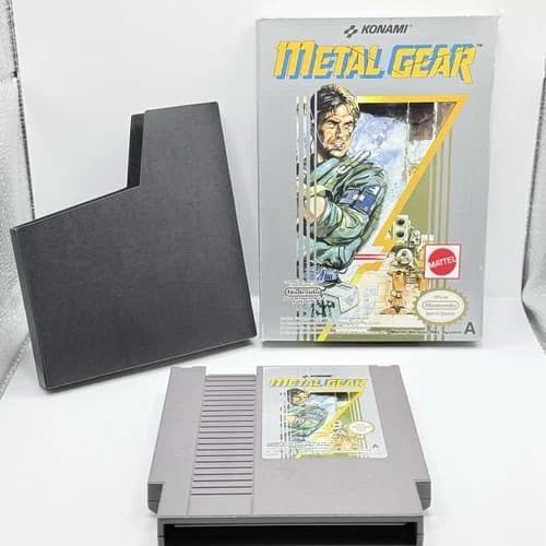 METAL GEAR - NES - MATTEL ITA - WITH BOX - ORIGINAL - TESTED WITHOUT BOOKLET