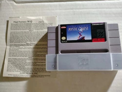 Final Fantasy: Mystic Quest (Super Nintendo, SNES, 1992) Authentic Tested