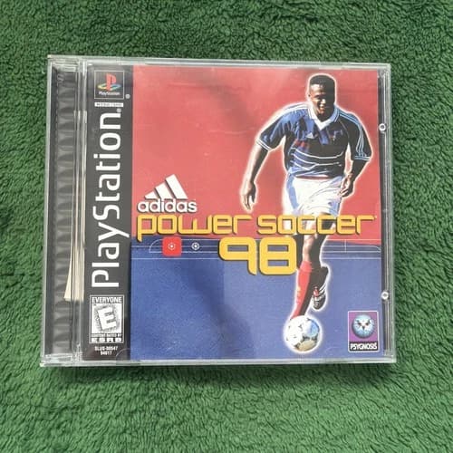 Adidas Power Soccer 98 (Sony PlayStation 1, 1998) CIB w/Reg Card Tested