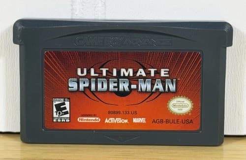 Ultimate Spider-Man GBA (Game Boy Advance, 2005) - Cart Only, Authentic, Tested!