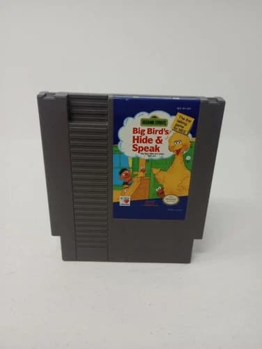 Sesame Street: Big Bird's Hide & Speak (Nintendo NES , 1990) Authentic & Tested