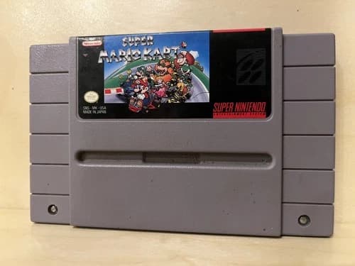 Super Mario Kart (Super Nintendo SNES) Authentic Cartridge Tested & Working