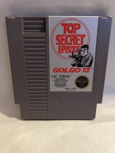 Top Secret Episode Golgo 13 Nintendo NES Cartridge Only Tested