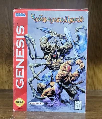 SEGA GENESIS WEAPONLORD - COMPLETE (TESTED & WORKING)