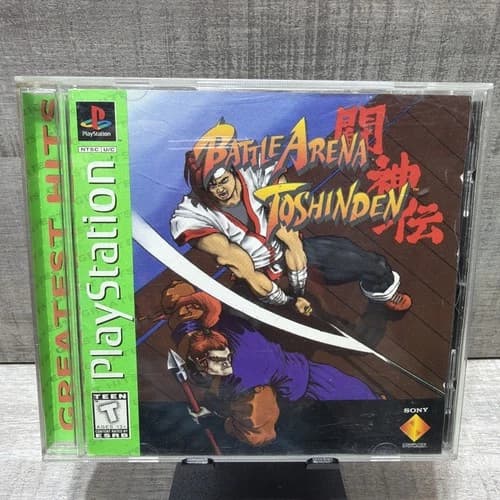 PS1 Playstation 1995 Battle Arena Toshinden Greatest Hits CIB Manual FREE SHIP