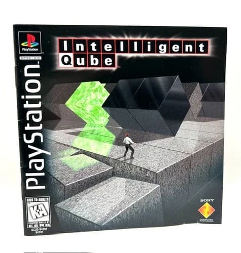 Intelligent Qube PS1 Black Label Complete CIB Tested w/ Manual PlayStation 1