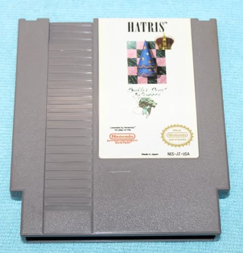 Hatris - Nintendo NES Video Game - Tested & Working Authentic