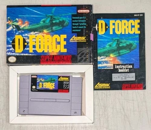 D-Force (Super Nintendo) Complete w/ Manual