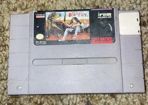 Irem Dinocity Super Nintendo SNES NTSC-U/C Game Cartridge Video Game