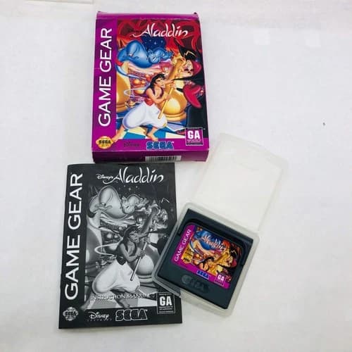 Aladdin (Sega Game Gear, 1994) Complete in Original Box CIB