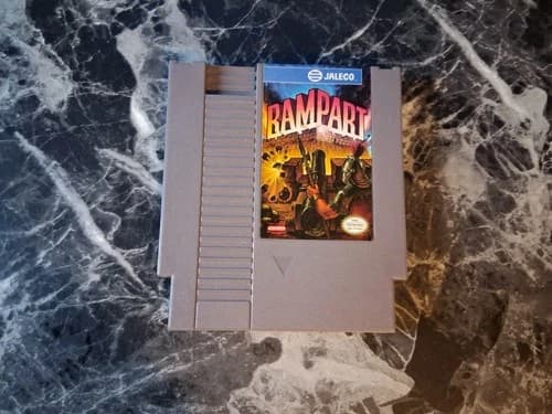 Rampart Nintendo NES Authentic Tested Contacts Cleaned