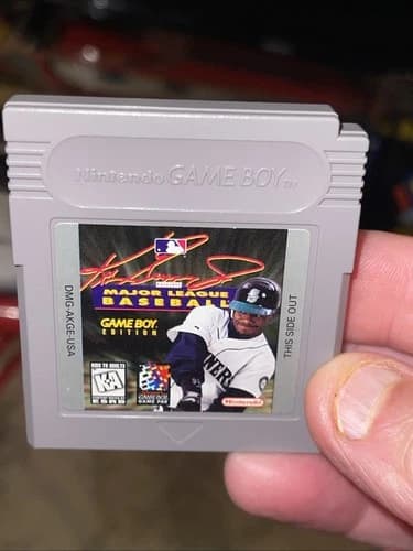 Ken Griffey Jr. Presents Major League Baseball (Nintendo Game Boy, 1997) TESTED!