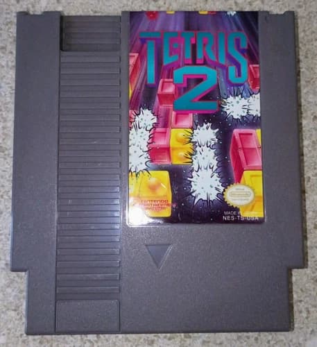 Tetris 2 - Nintendo NES Game Cartridge - Authentic - Tested Ships Free!