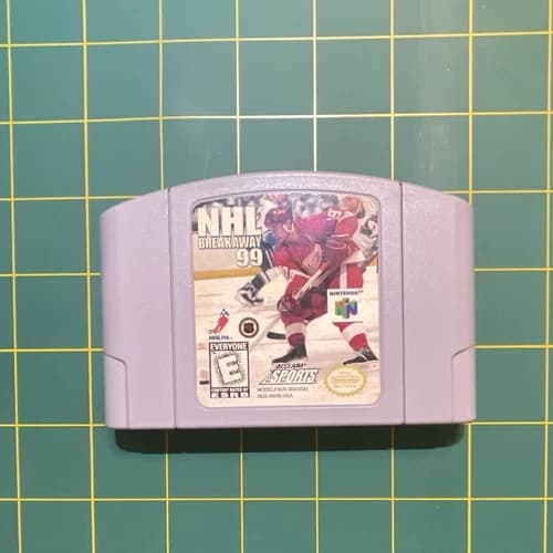 Authentic NHL Breakaway 99 Tested and Working for Nintendo 64 N64 Break away