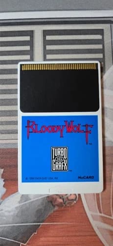 Bloody Wolf TurboGrafx 16 Card Only