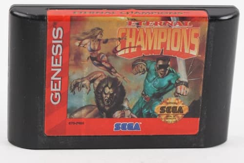Eternal Champions Sega Genesis 1993 Vintage Fighting Game Cartridge Only