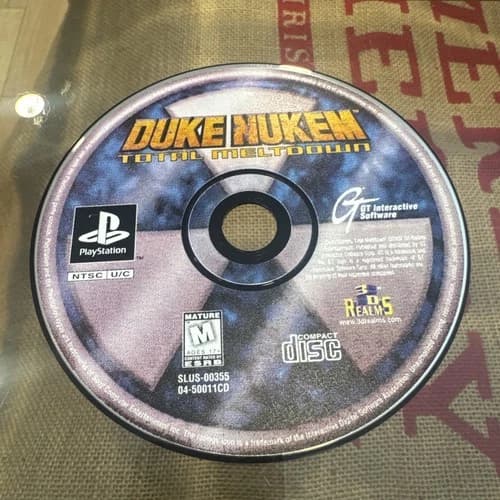 Duke Nukem: Total Meltdown (PlayStation 1, PS1) DISC ONLY. Tested. Very Clean!
