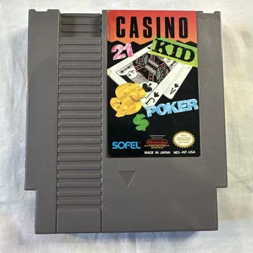 Casino Kid Nintendo NES 1989 Authentic, Tested, Working Nice Cartridge