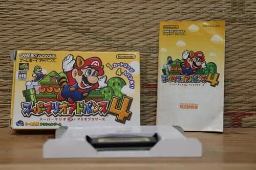 Super Mario Advance 4 w/box manual Nintendo Gameboy Advance GBA VG!