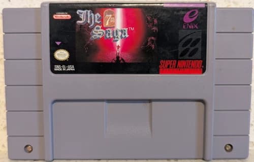 The 7th Saga SNES Super Nintendo Game Cartridge Authentic Enix RPG