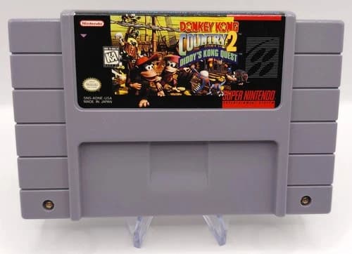 Donkey Kong Country 2: Diddy's Kong Quest (Super Nintendo, 1995) - Authentic