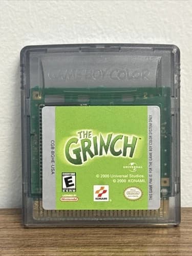 The Grinch Nintendo Game Boy Color 2000 Cartridge Clean Tested