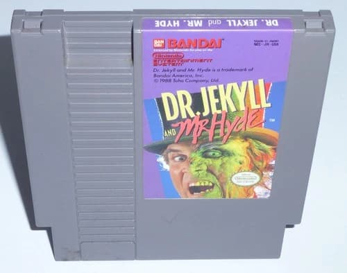 DR. JEKYLL AND MR. HYDE - Nintendo NES Game (Authentic) Cleaned & Tested