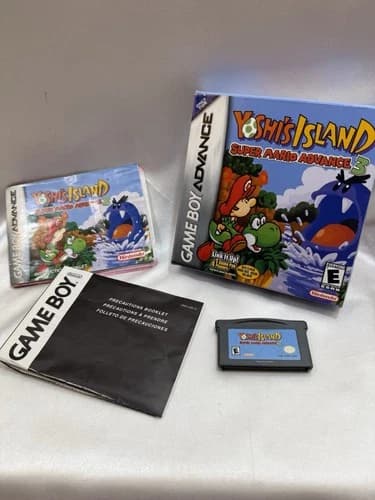 Yoshi's Island Nintendo Game Boy Advance SUPER MARIO ADVANCE 3 Game W/Box Manual