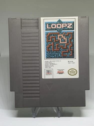 Loopz NES Nintendo Tested Working Cart Only Mindscape Puzzle Game