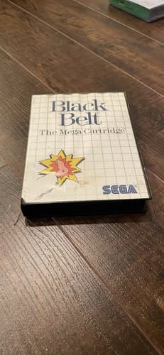 Black Belt (Sega Master, 1986) CIB - COMPLETE - Box, Game and Manual