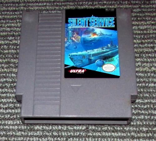 Silent Service for Nintendo NES Authentic Fast Free Shipping