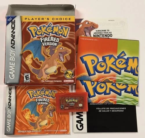 Pokemon: FireRed Version (Gameboy Advance, 2005) *CIB* Authentic *Working