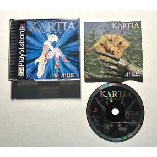 Kartia: The Word of Fate (PS1 PlayStation 1)works Complete CIB🔥