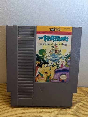 The Flinstones: The Rescue of Dino and Hoppy Cartridge for NES Nintendo Works