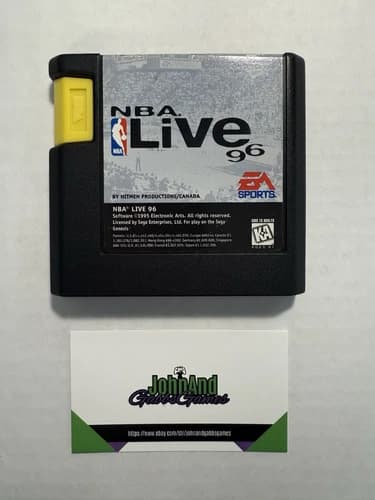 NBA Live 96 Sega Genesis 1995 - Acceptable Condition, Fast Shipping, EA SPORTS